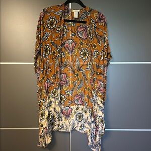 Maurices Gold and Orange Kimono